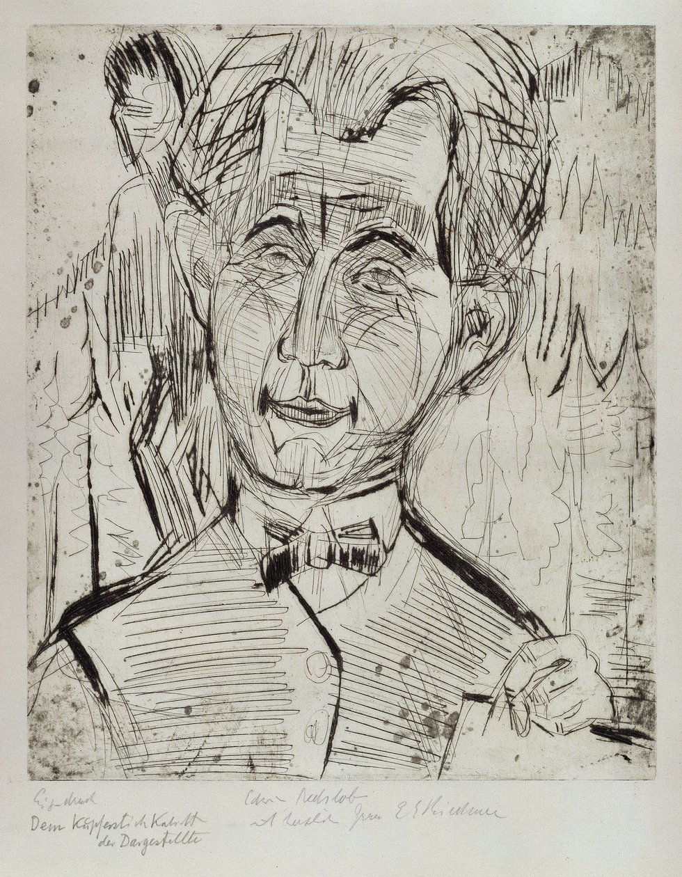 Portrait of Dr. Redslob by Ernst Ludwig Kirchner
