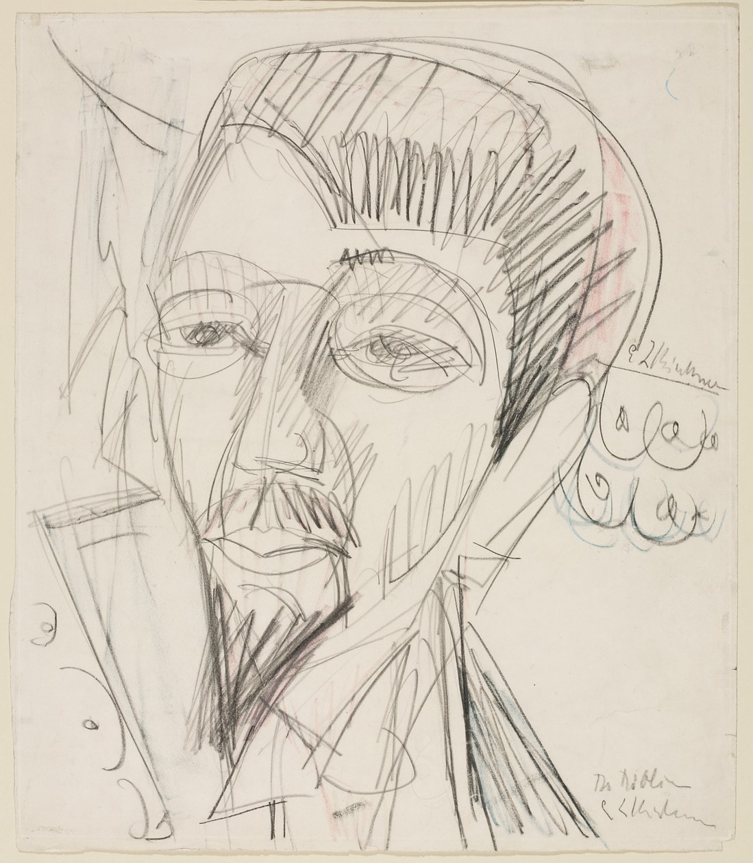 Portrait of Alfred Döblin by Ernst Ludwig Kirchner