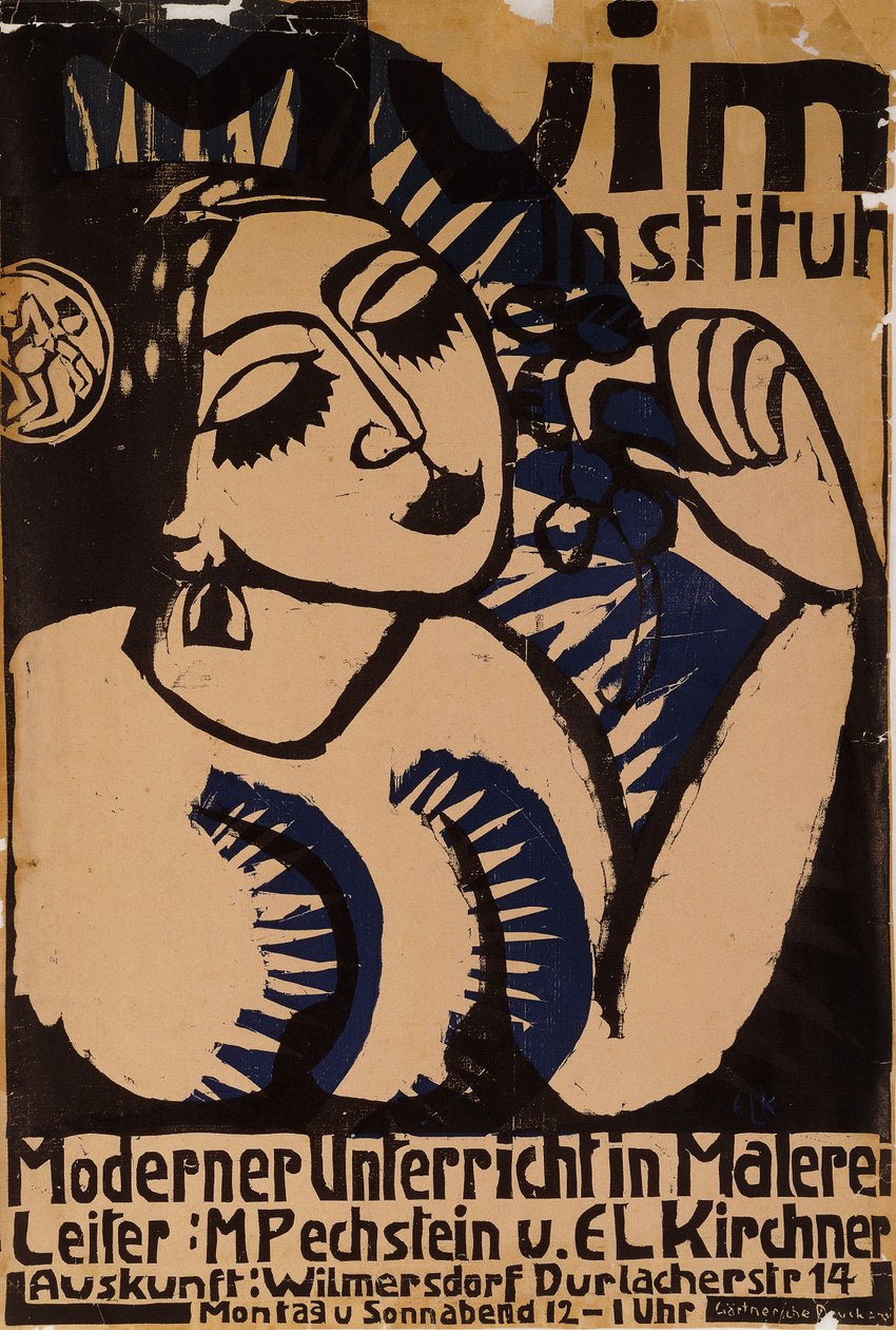 Poster Institute Muim by Ernst Ludwig Kirchner