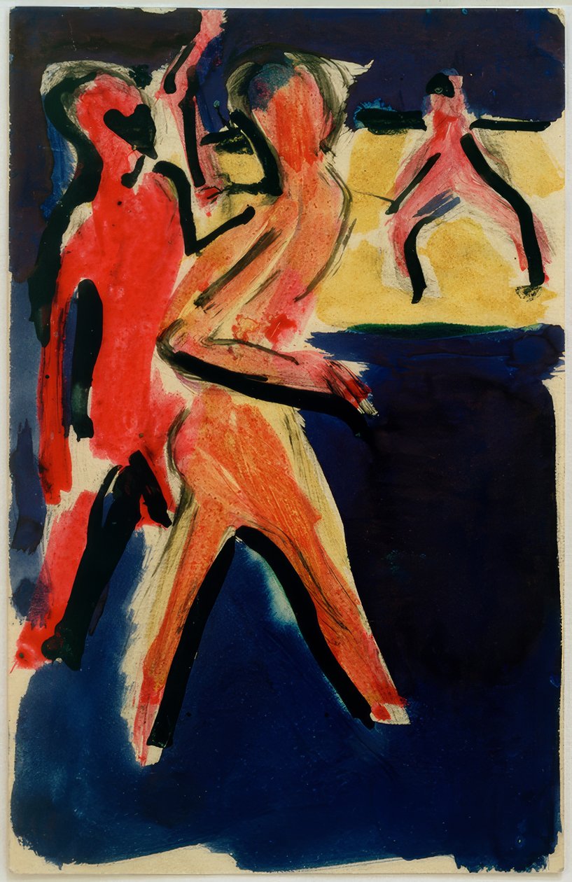 Postcard to Erich Heckel from the 23rd by Ernst Ludwig Kirchner