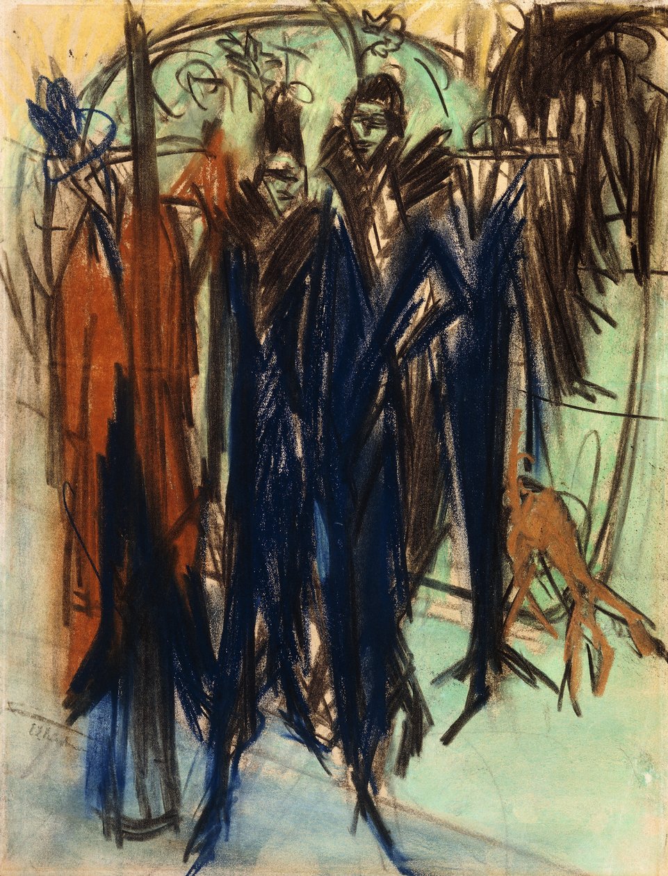 Prostitute, Friedrichstrasse, Berlin by Ernst Ludwig Kirchner