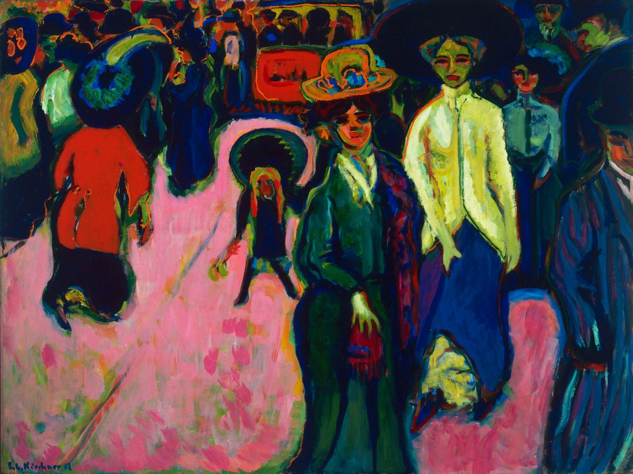 Street, Dresden by Ernst Ludwig Kirchner