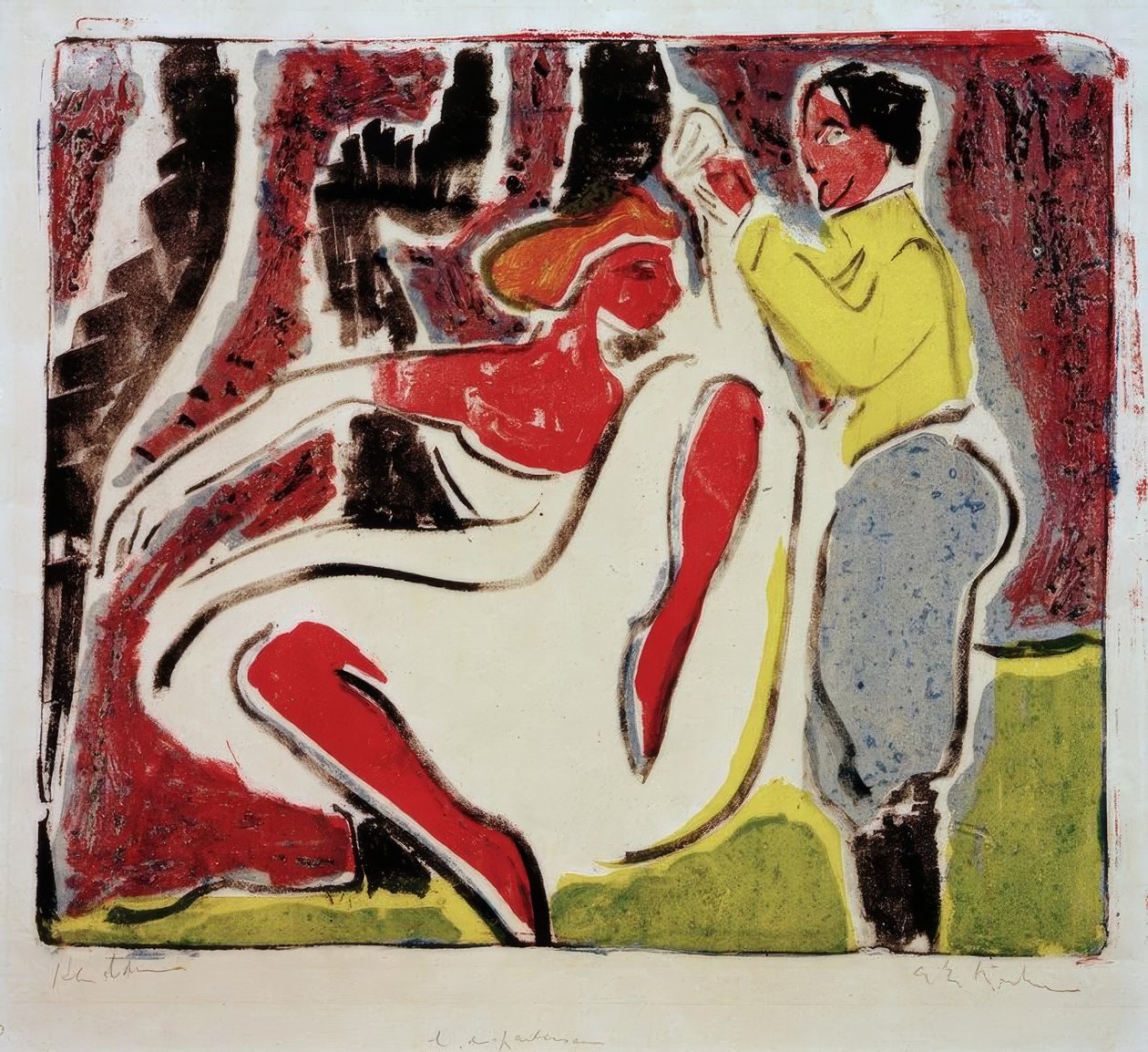 Russian Dancing Couple by Ernst Ludwig Kirchner
