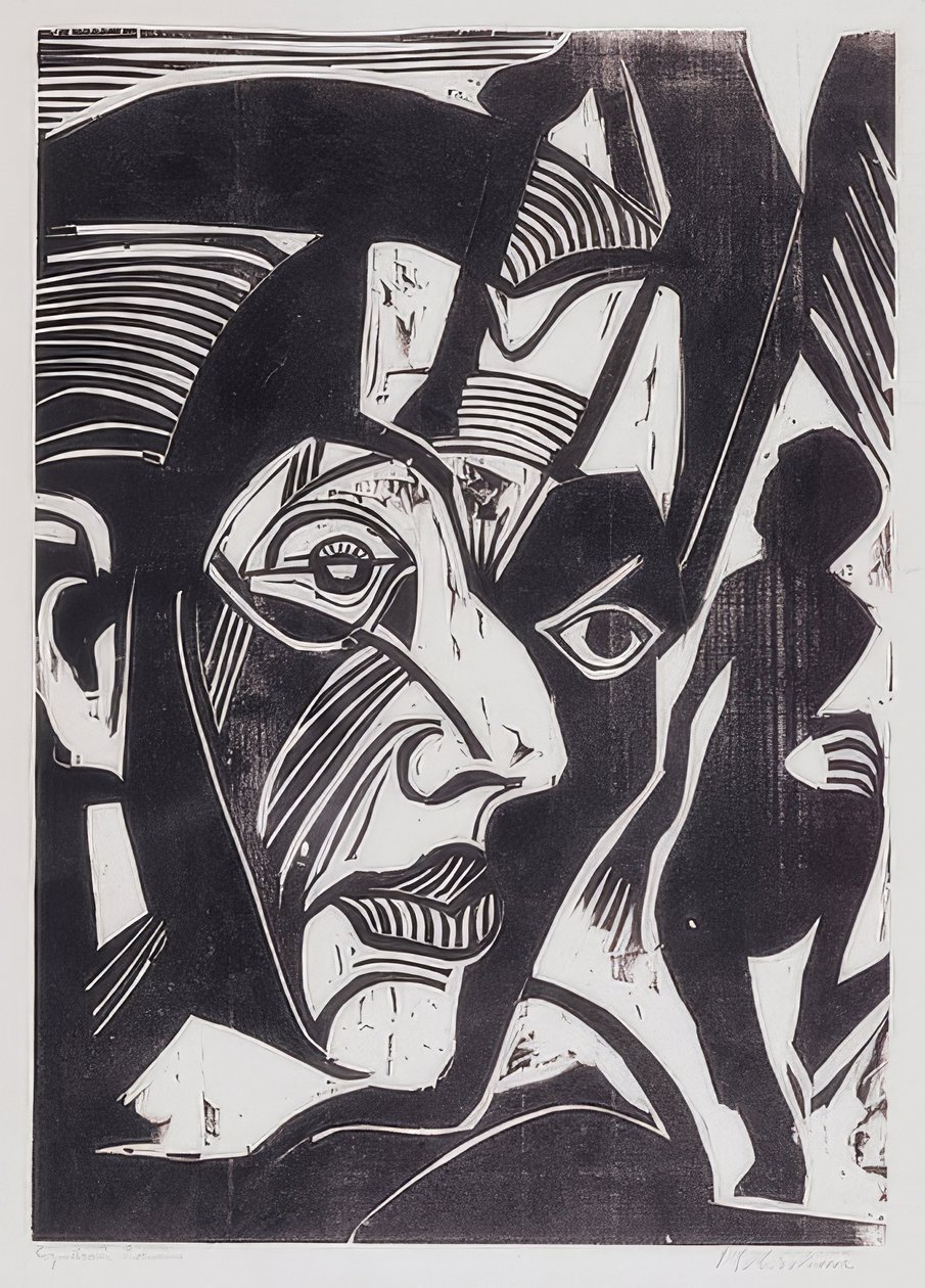 Self-Portrait (Melancholy of the Mountains). 1929 by Ernst Ludwig Kirchner
