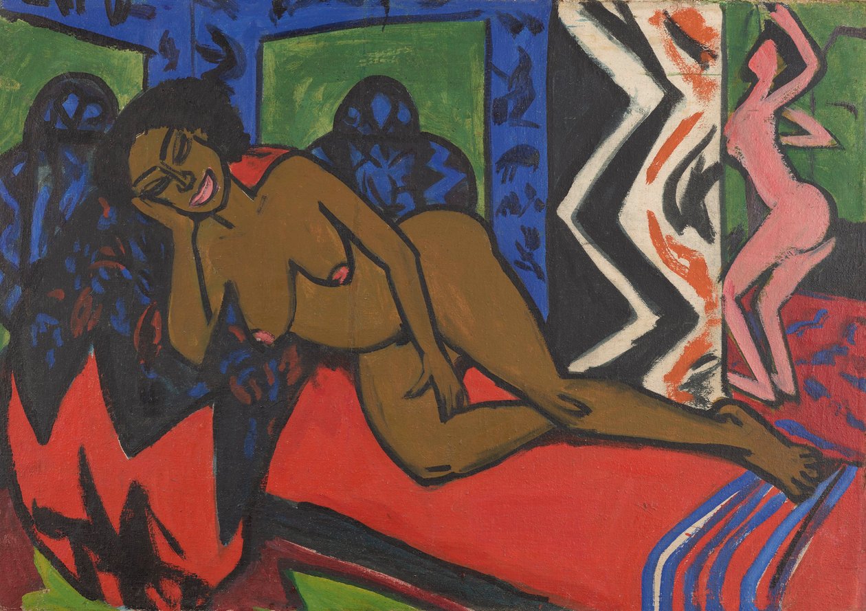Sleeping Milli by Ernst Ludwig Kirchner