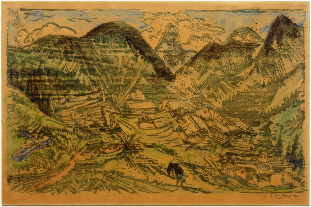 Stafelalp with Tinzenhorn by Ernst Ludwig Kirchner