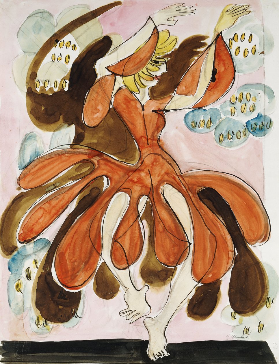 The Dancer Palucca by Ernst Ludwig Kirchner