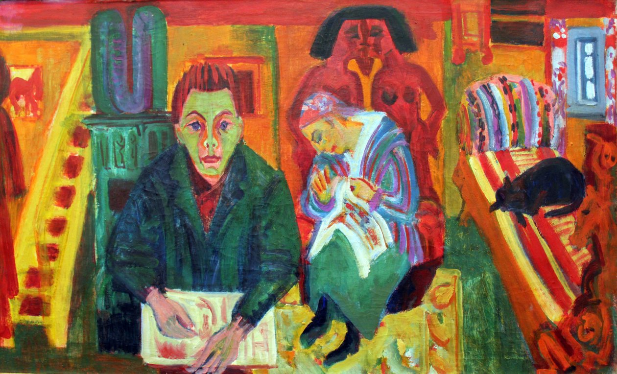 The Living Room by Ernst Ludwig Kirchner