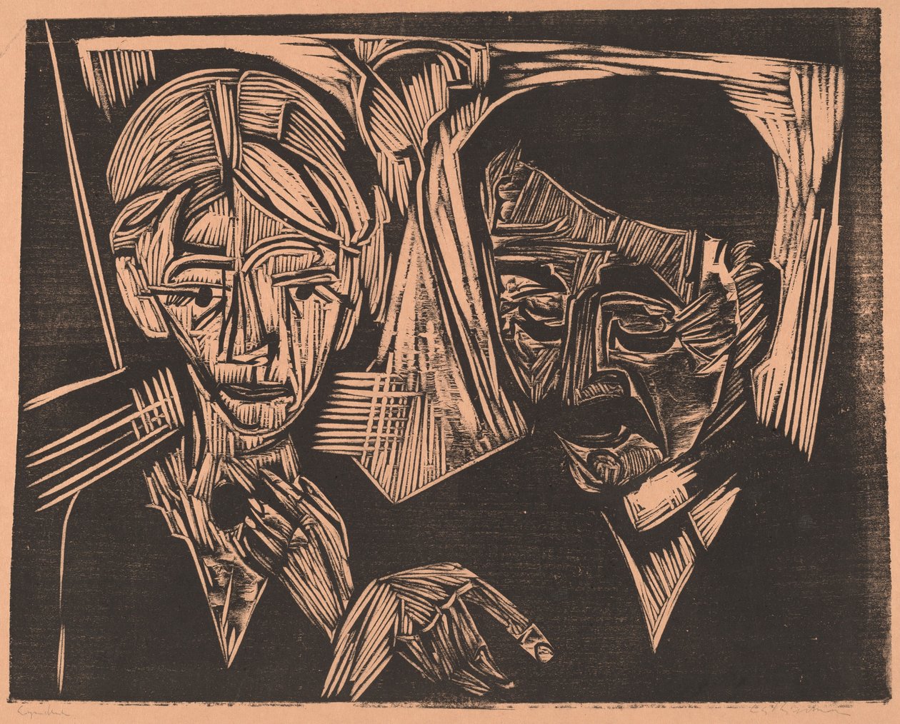 The Married Couple Müller by Ernst Ludwig Kirchner