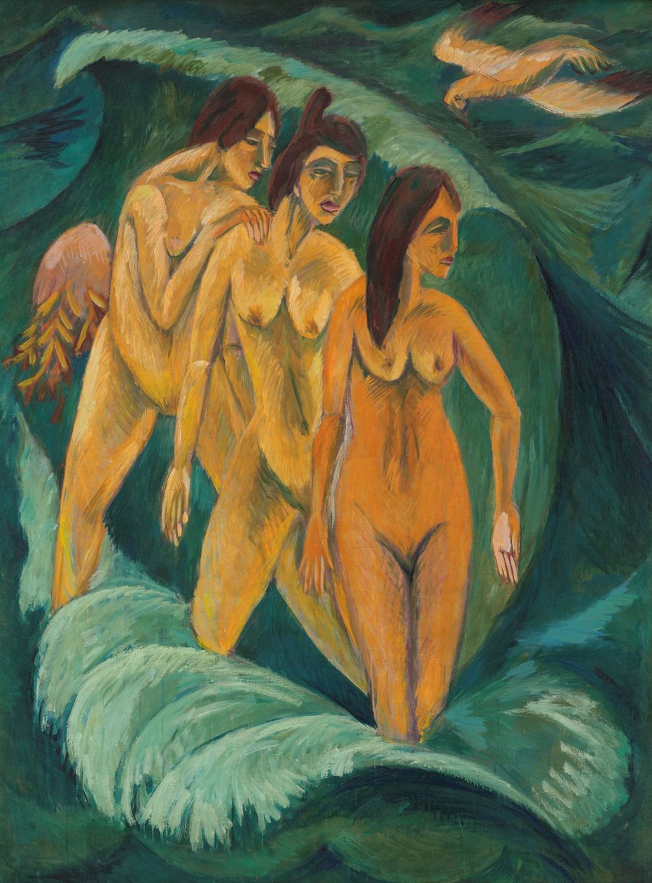 Three Bathers by Ernst Ludwig Kirchner