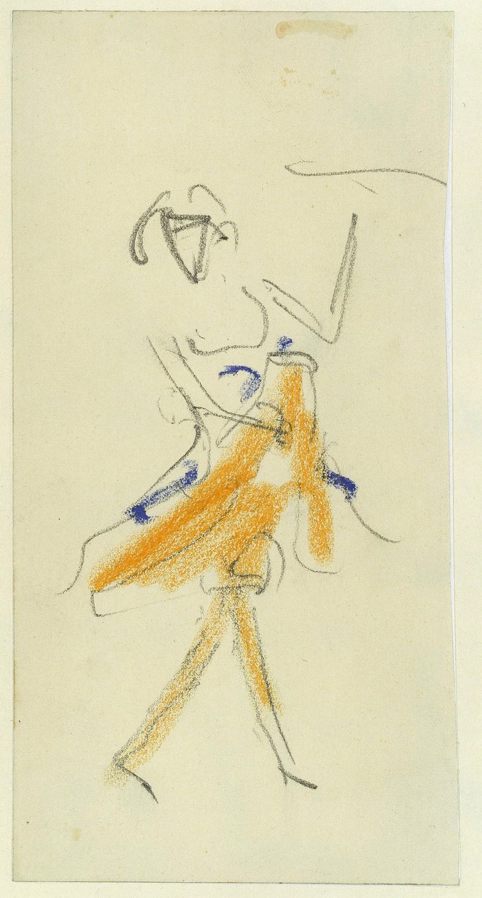 A Dancer. by Ernst Ludwig Kirchner