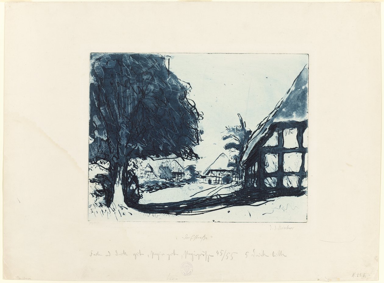 Village Street by Ernst Ludwig Kirchner