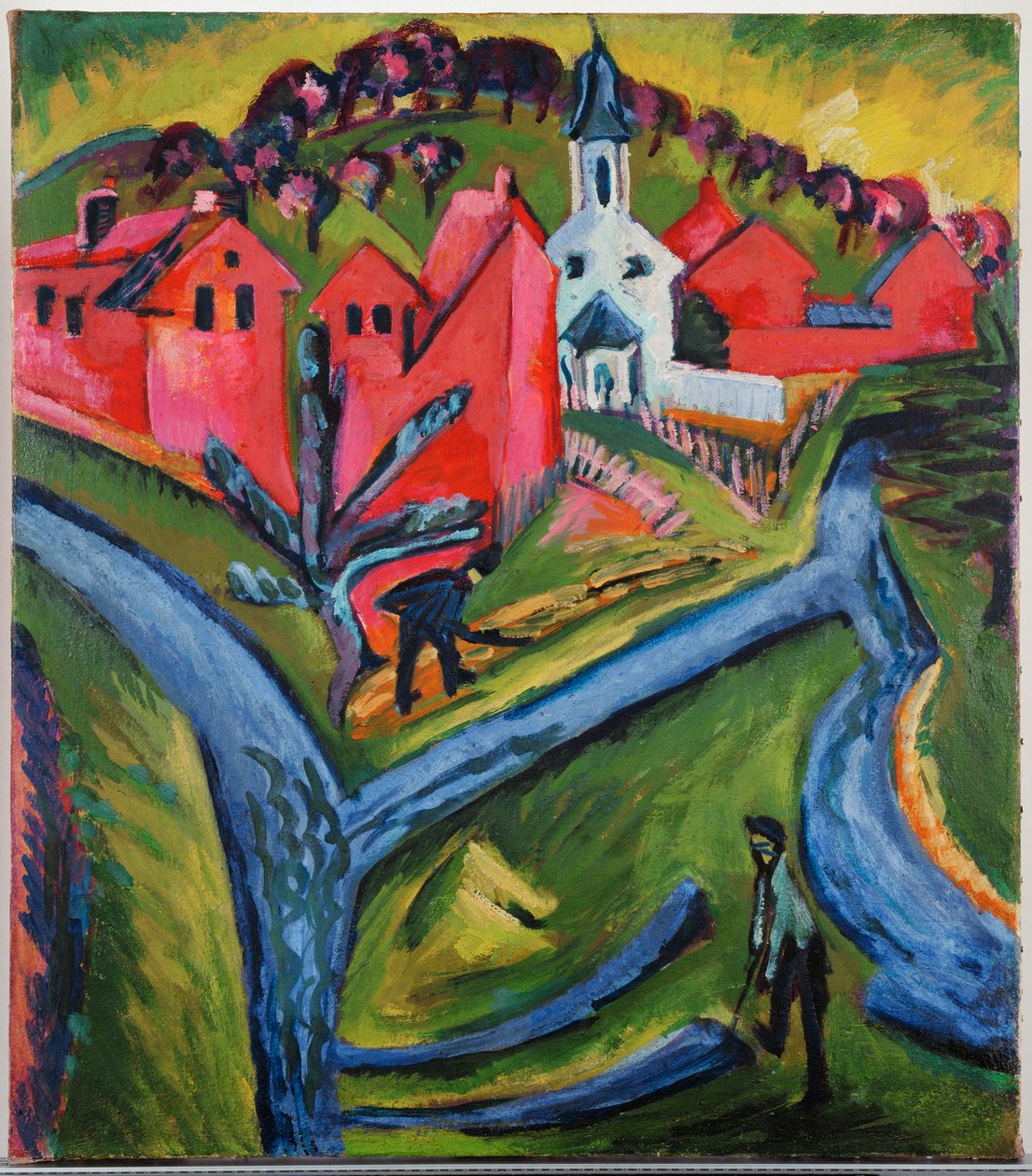 Village with Blue Roads by Ernst Ludwig Kirchner