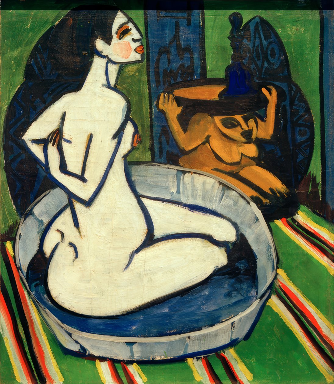 Female Nude in the Tub by Ernst Ludwig Kirchner