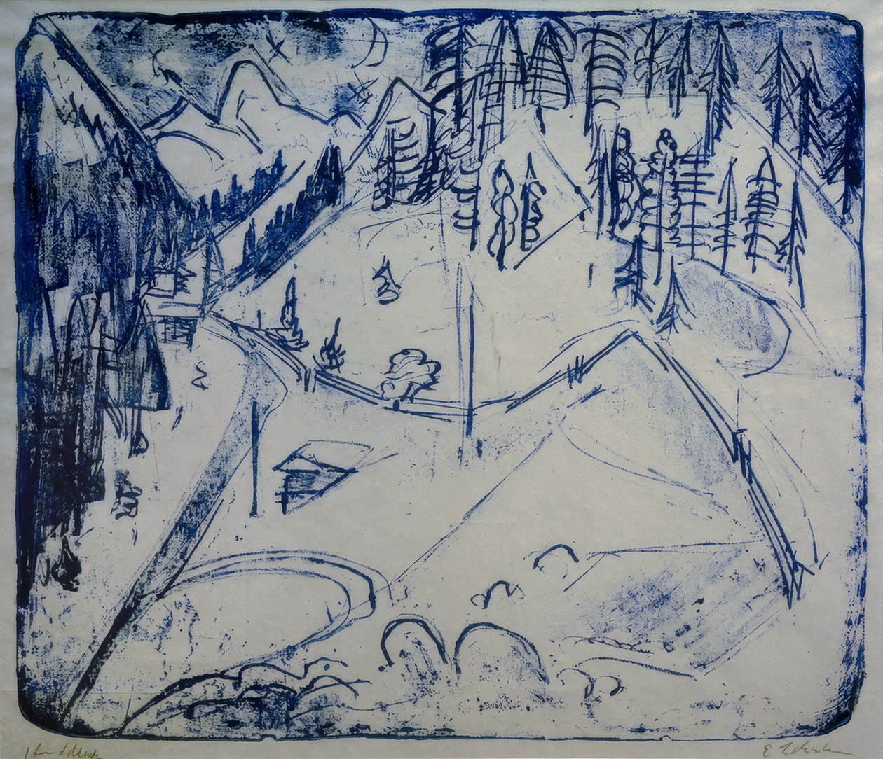 Winter Landscape by Ernst Ludwig Kirchner