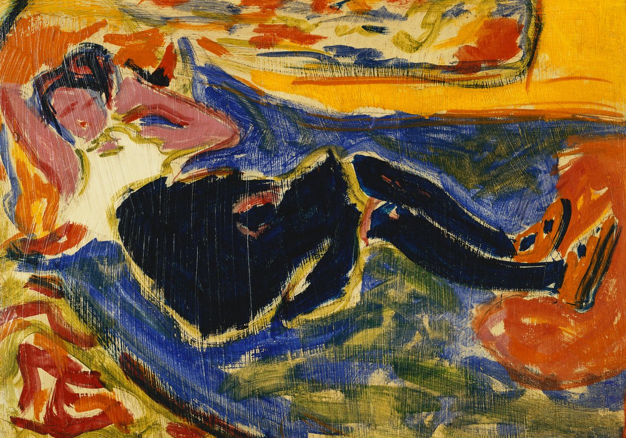 Woman with Black Stockings by Ernst Ludwig Kirchner