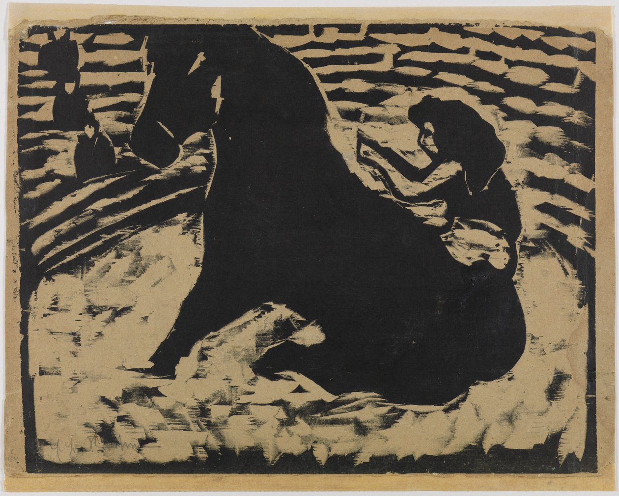 Circus Rider - Performer on a Black Pony by Ernst Ludwig Kirchner
