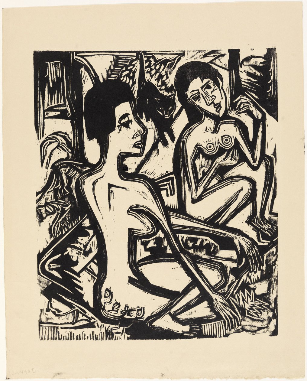 Two Nude Women in the Woods by Ernst Ludwig Kirchner