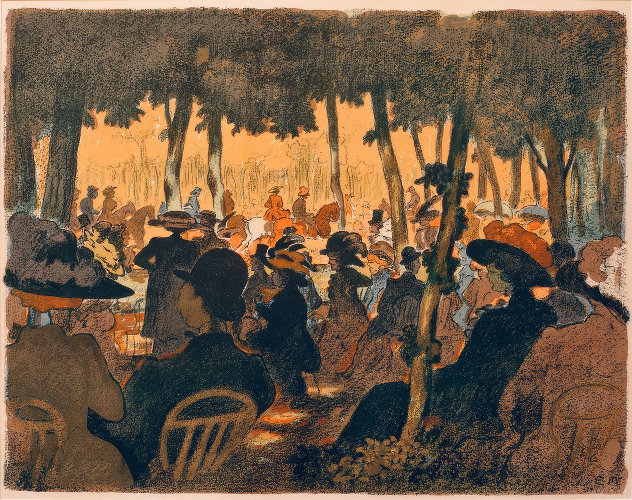 People in the Park by Ernst Matthes