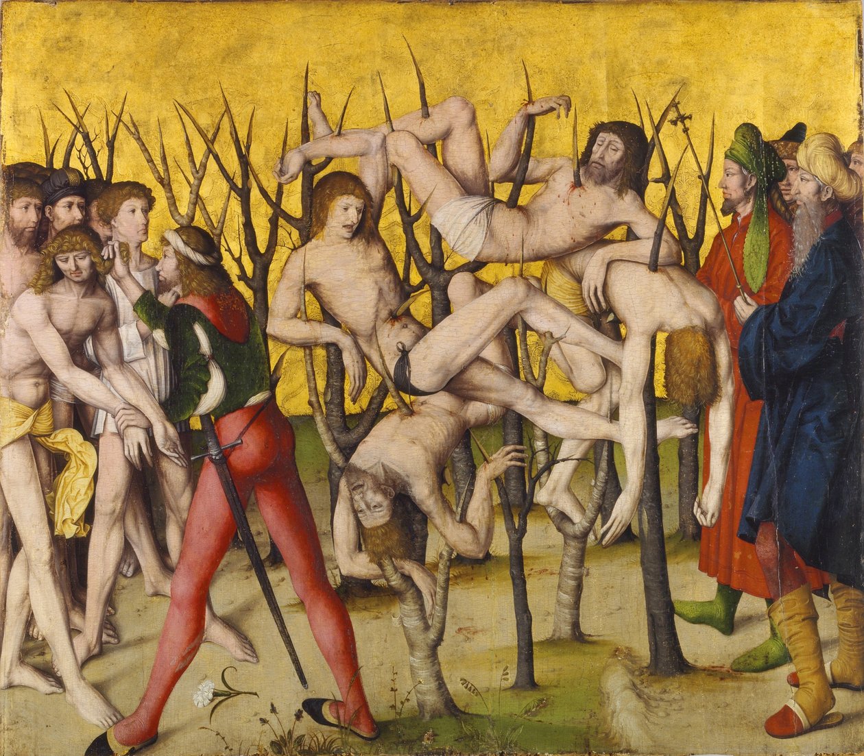 Martyrdom of the 10,000 Knights by Erster Zürcher Nelkenmeister