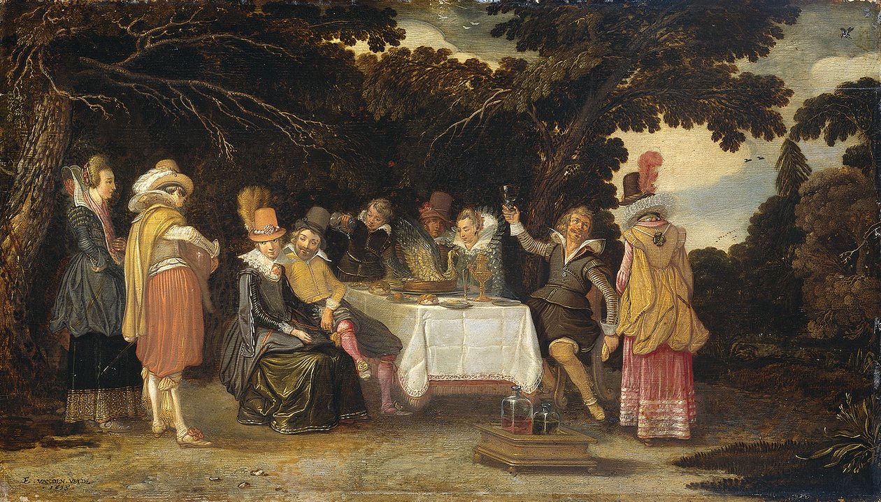 The Fête Champêtre by Esaias van de Velde