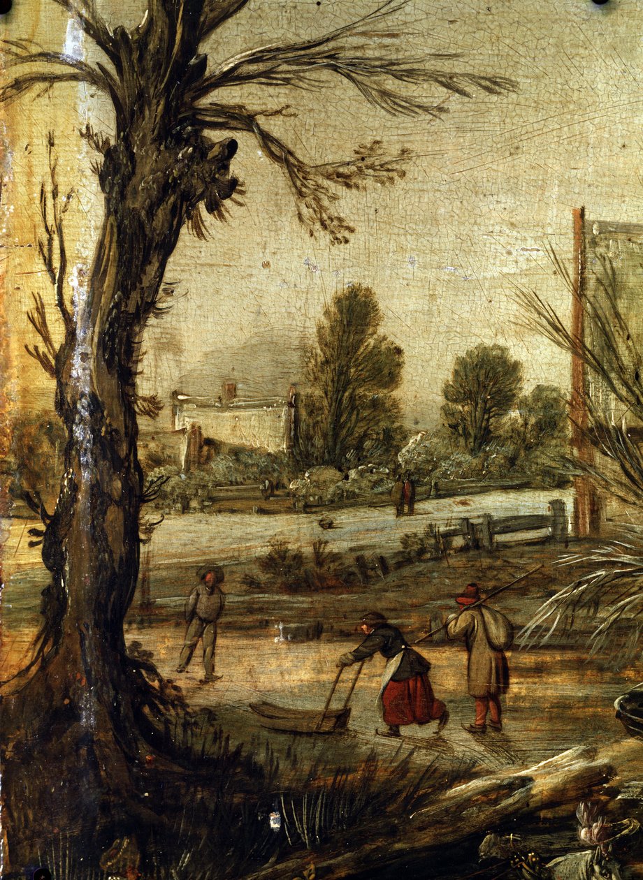 Winter (detail) by Esaias I van de Velde