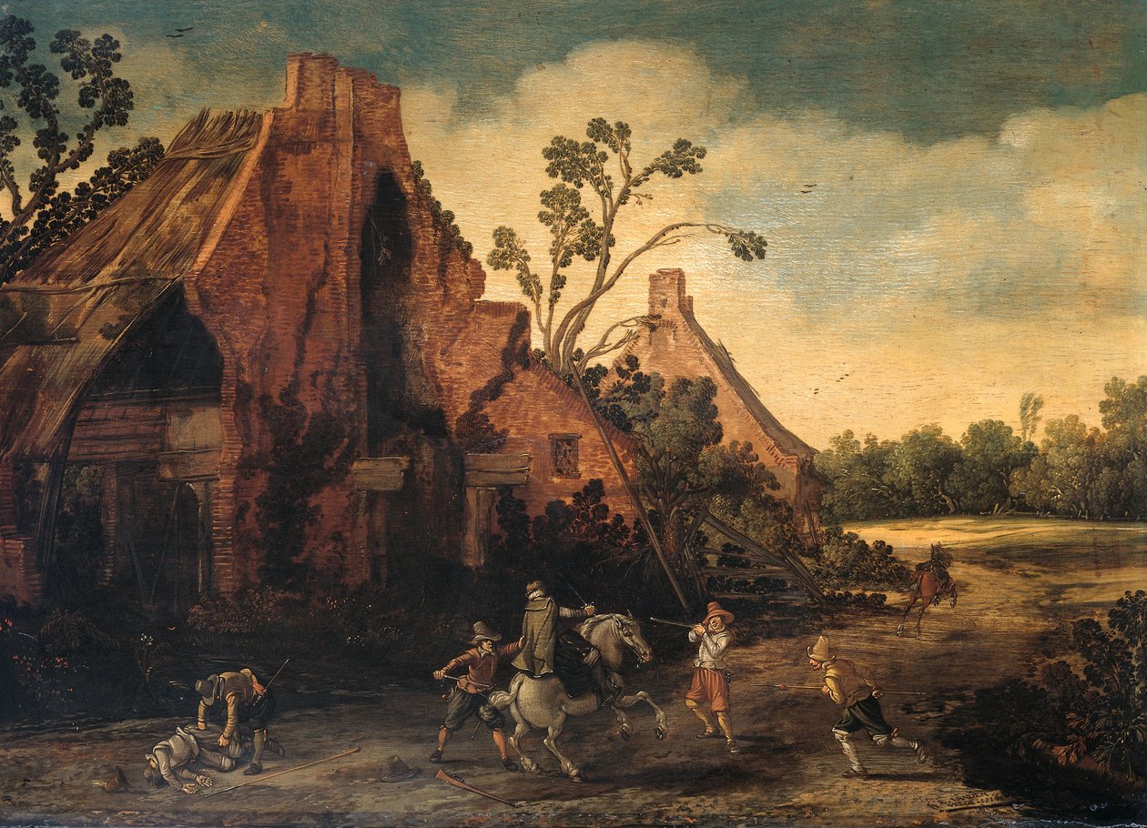 The Robbery by Esaias I van de Velde