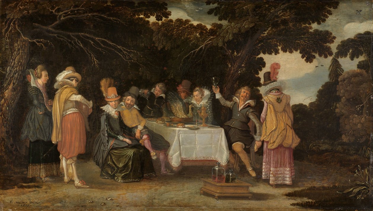An Open-Air Party by Esaias van de Velde