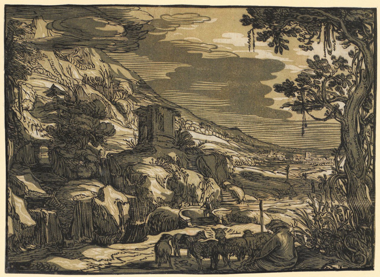 Arcadian Landscape by Esaias van de Velde