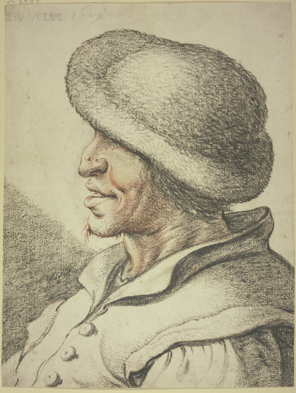 Bust of a Peasant in Left Profile by Esaias van de Velde