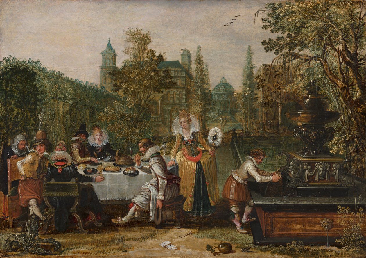 Merry Company in a Park, 1614 by Esaias van de Velde