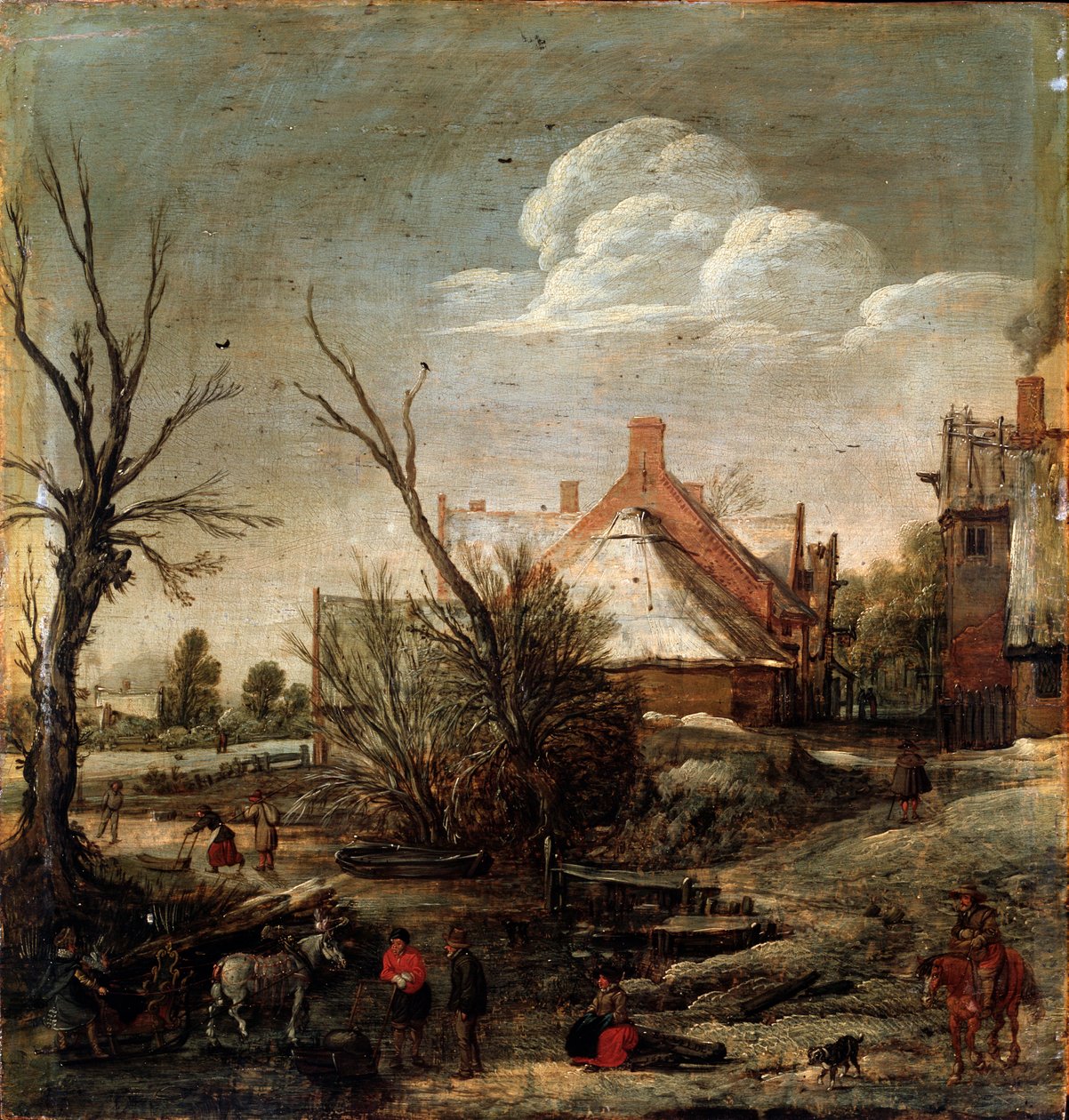 Winter by Esaias van de Velde