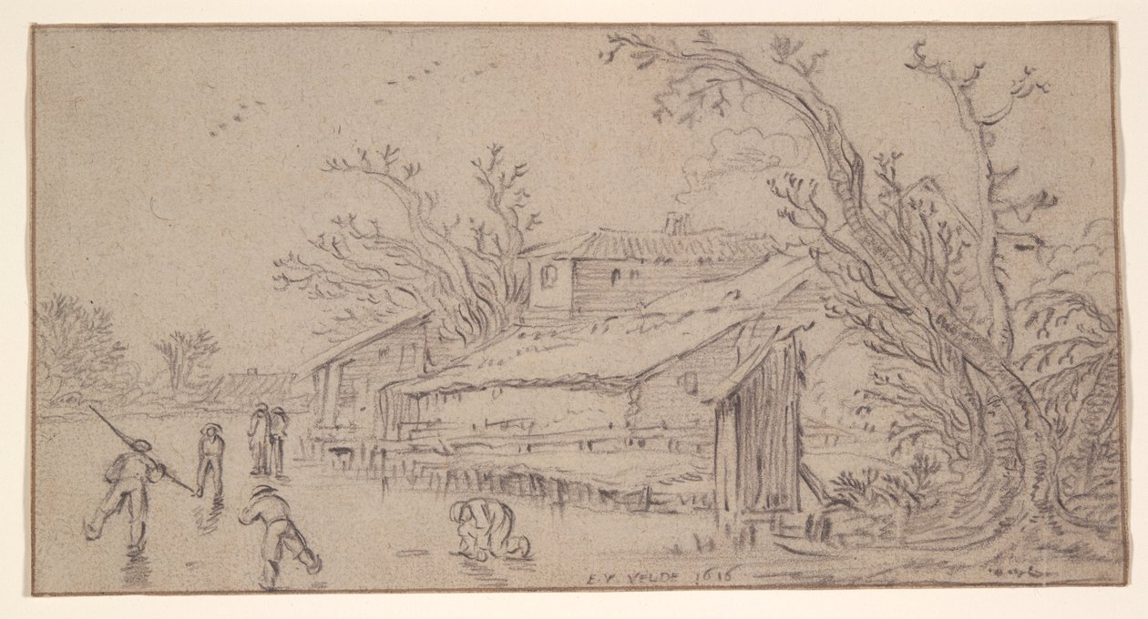 Winter Landscape by Esaias van de Velde