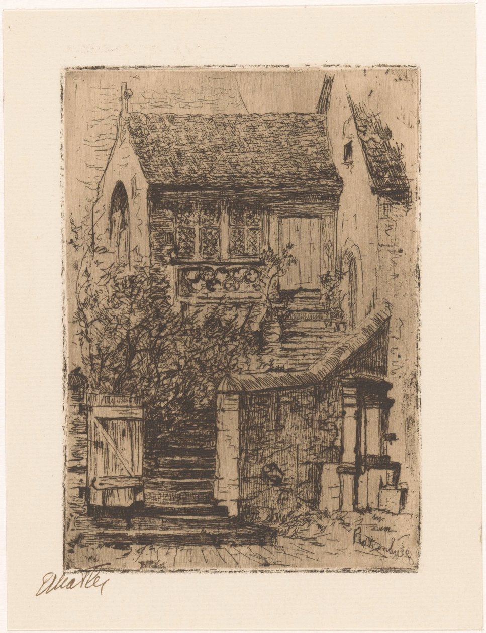 Rothenburg by Etha Fles (signed by artist)