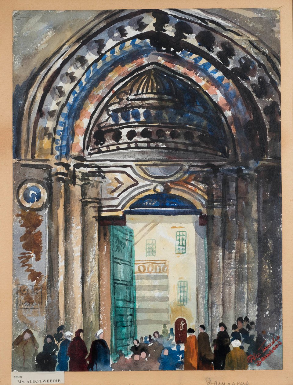Damascus Khan, c.1919-21 by Ethel Brilliana Tweedie