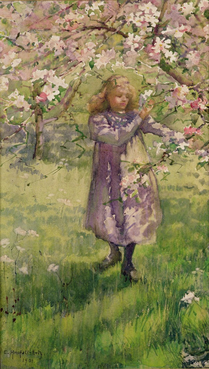 Picking Apple Blossom, 1901 by Ethel Horsfall Ertz