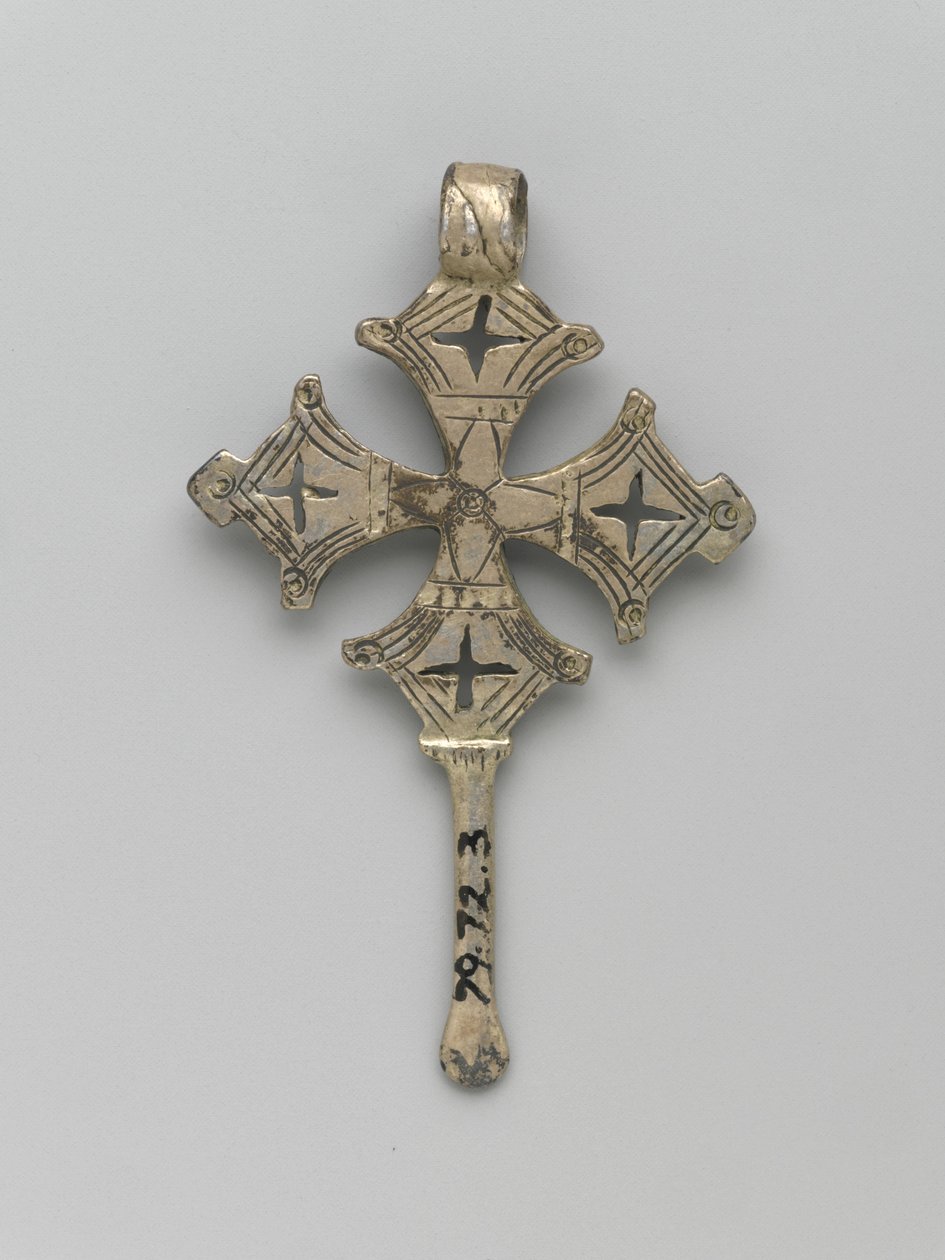 Reverse of a Pendant Cross, Amhara by Ethiopian Ethiopian