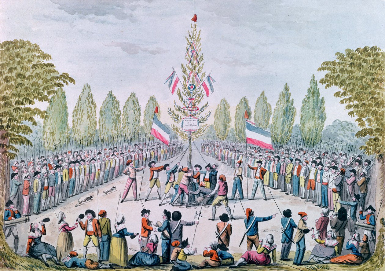 The Plantation of a Liberty Tree during the Revolution, c.1792 by Etienne Bericourt