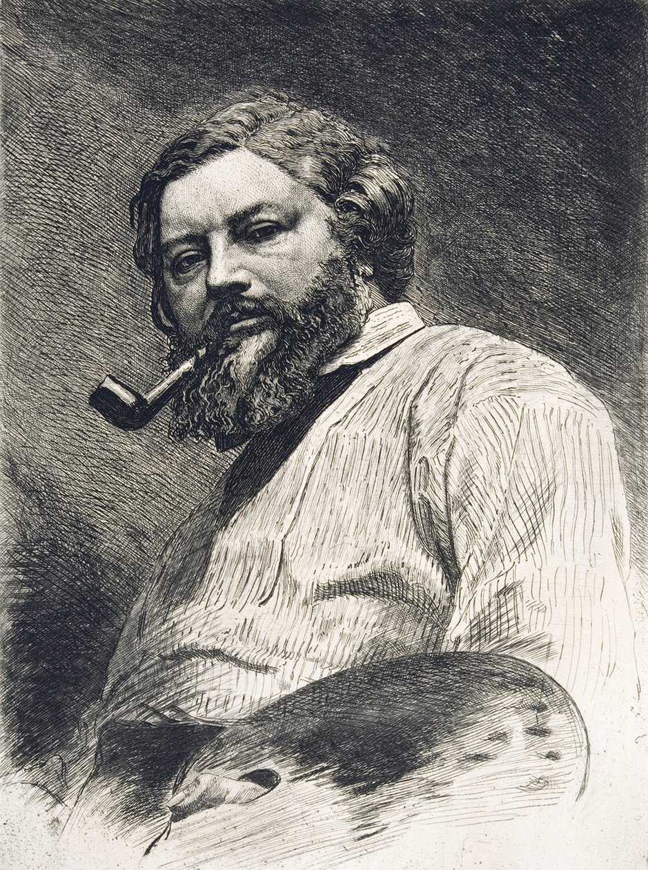Gustave Courbet, 1882 by Etienne Gabriel Bocourt
