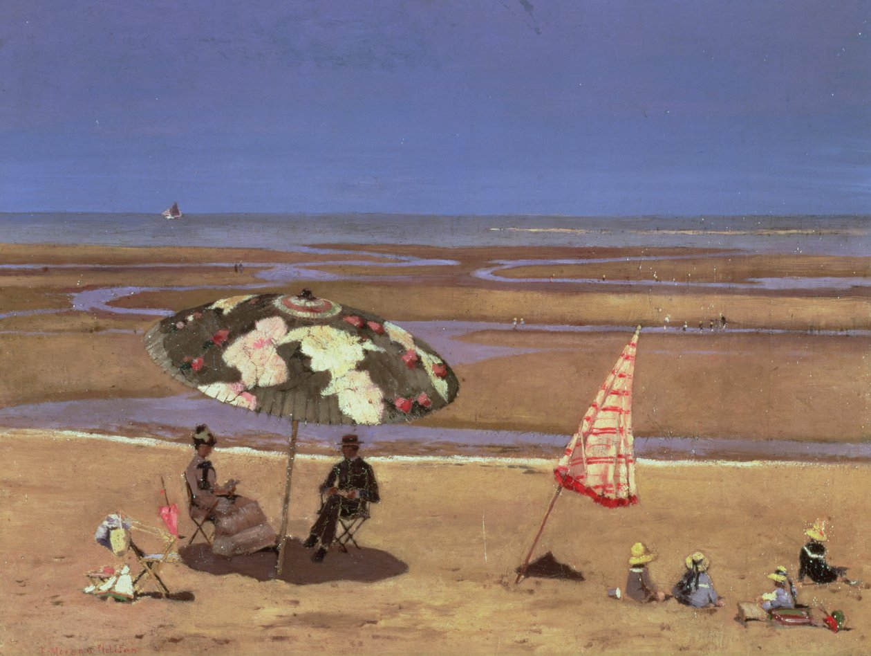 The Beach by Etienne Moreau Nelaton