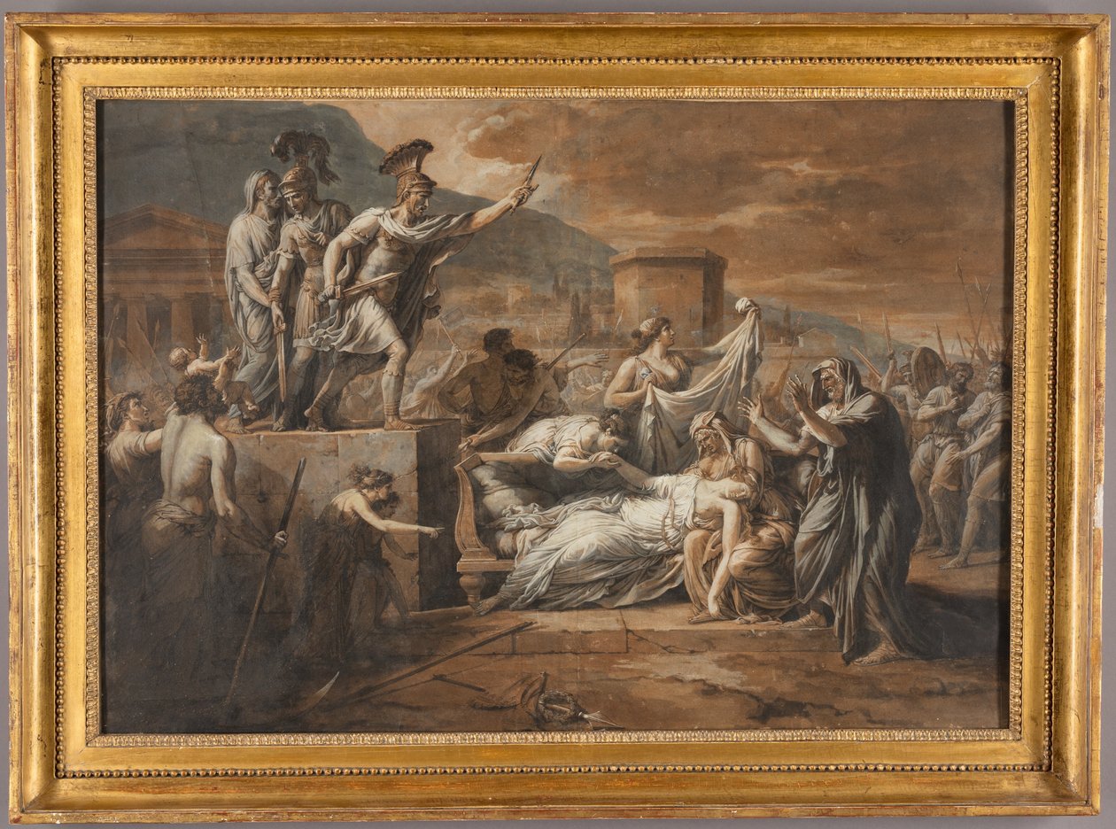 Horatius Slaying his Sister Camilla after the Defeat of the Curiatii by Etienne Barthelemy Garnier