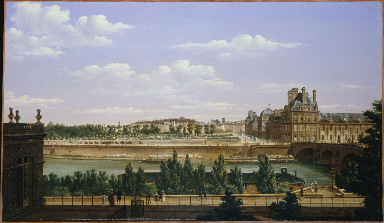 The Garden and the Tuileries Palace, Seen from the Quai d