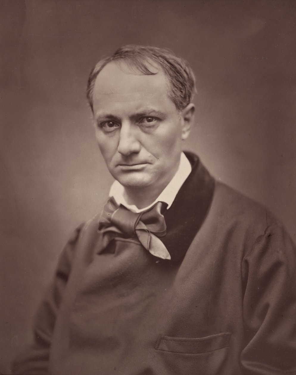 Charles Baudelaire, 1861, printed 1877 by Etienne Carjat