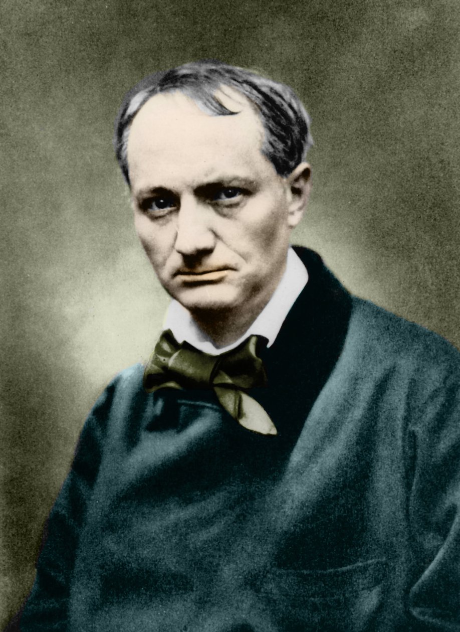 Charles Baudelaire (1821-1867), French writer, Photo by Carjat by Etienne Carjat
