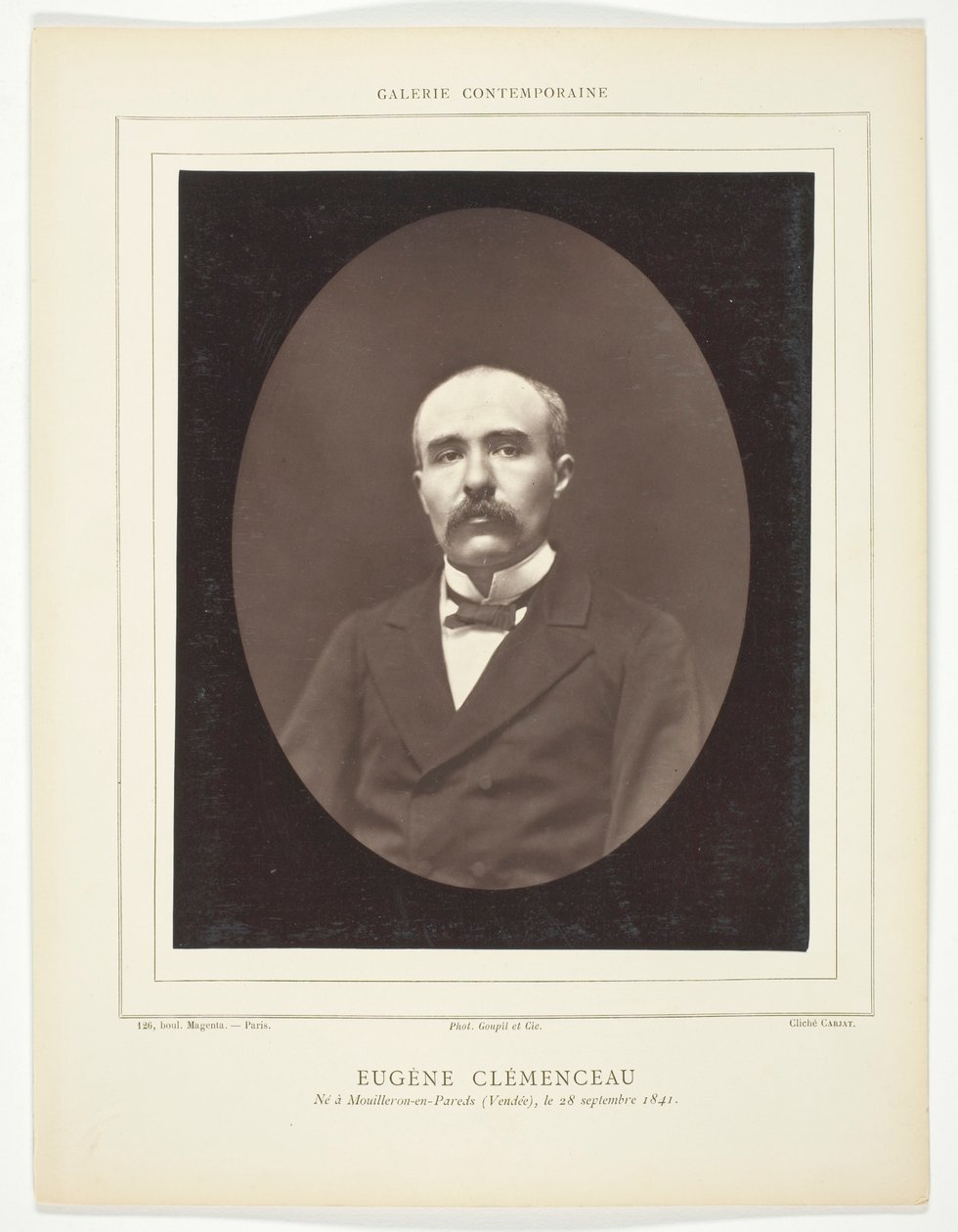 Eugène Clémenceau by Etienne Carjat