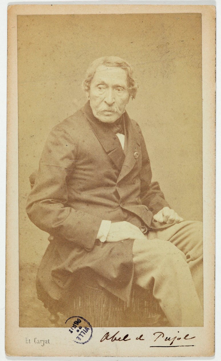 Portrait of Alexandre Denis Abel de Pujol, (Painter) by Etienne Carjat