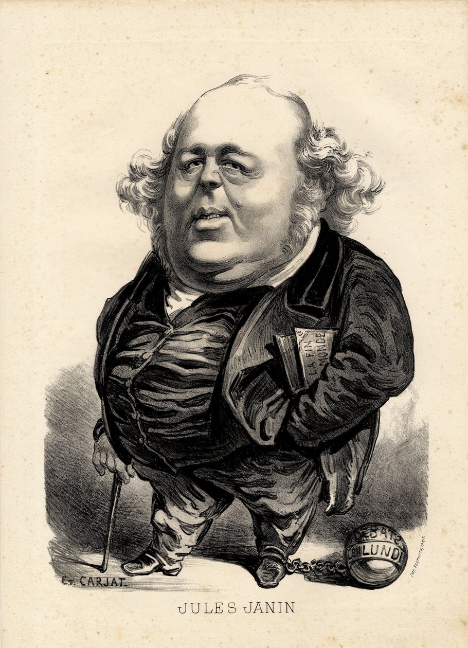 Flying leaf - Illustration by Etienne Carjat: Janin Jules (1804-1874) by Etienne Carjat