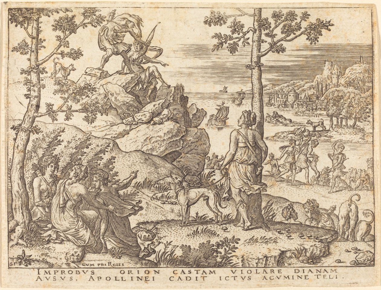 Orion Killed by Apollo by Etienne Delaune