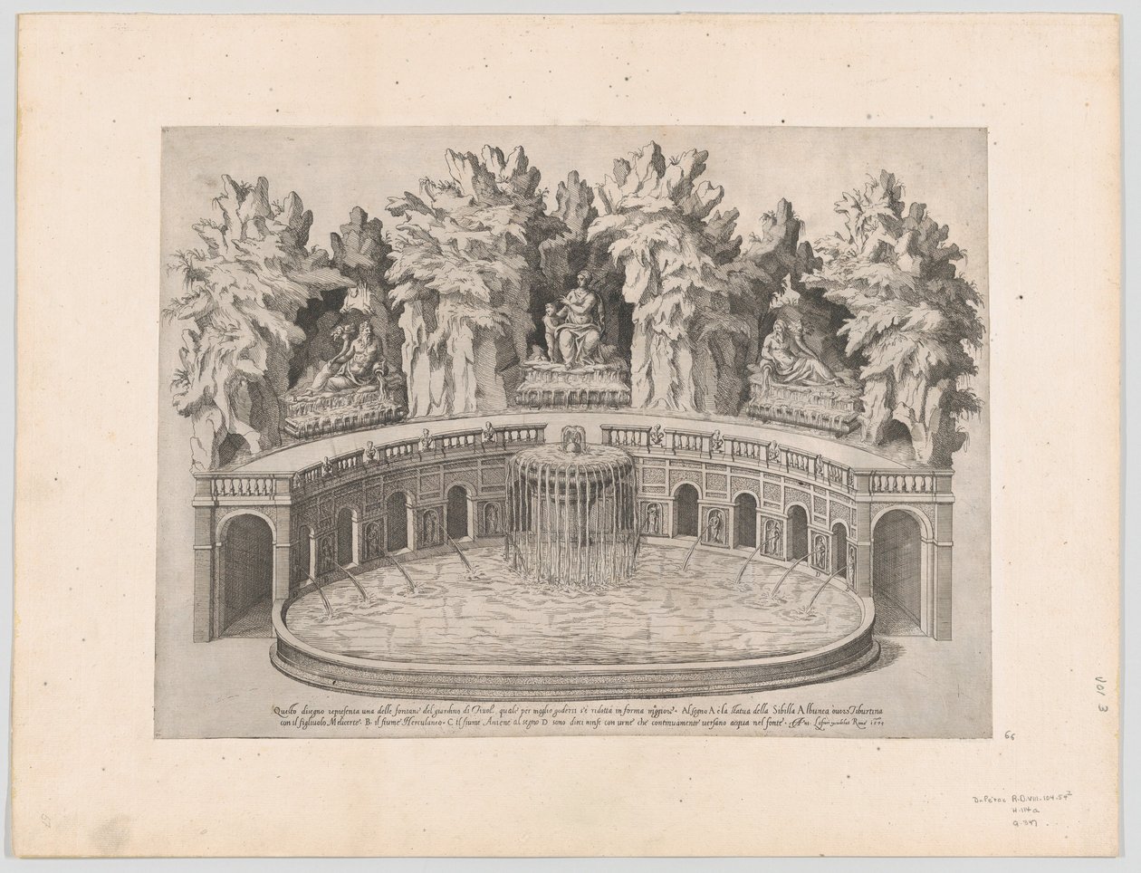 Speculum Romanae Magnificentiae: Fountain and Gardens of the Villa d