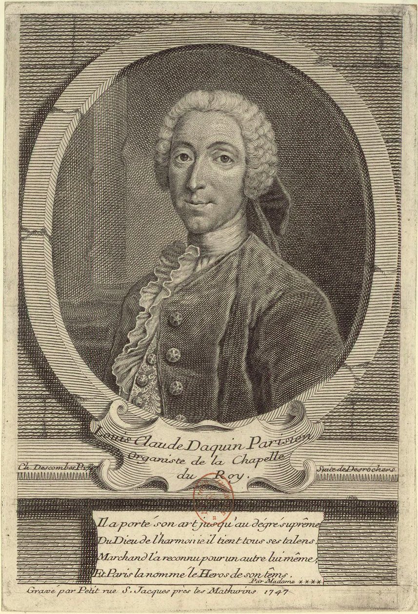 Louis-Claude Daquin by Etienne Jehandier Desrochers
